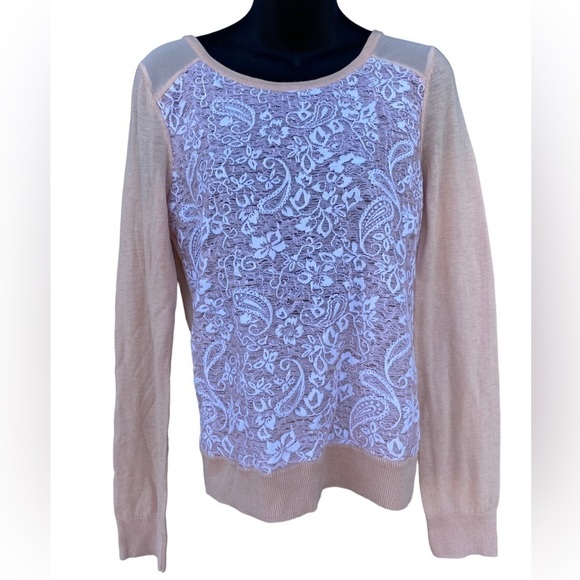 Hinge Long Sleeve Lace Top - Picture 1 of 3